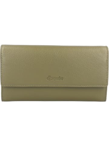 Esquire Peru Geldbörse RFID Leder 18,5 cm in olive