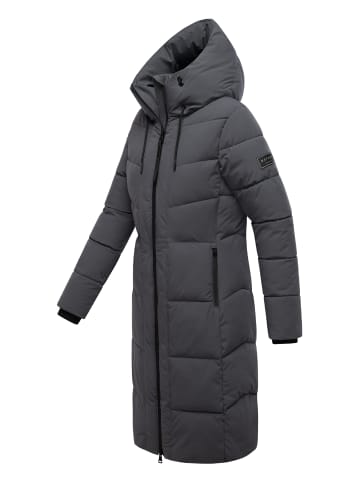 Navahoo Steppmantel Schokokuss XIV in Anthracite