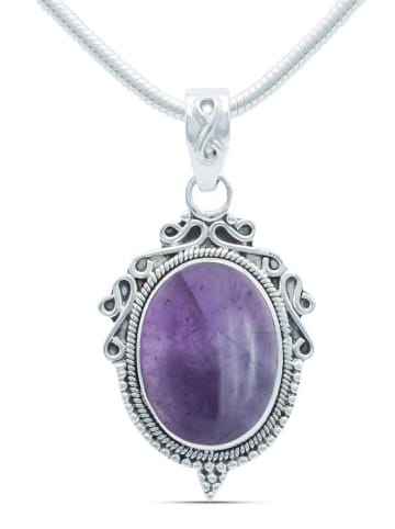 mantraroma 925er Silber - Ketten (L) 20 x (B) 37 mm mit Amethyst