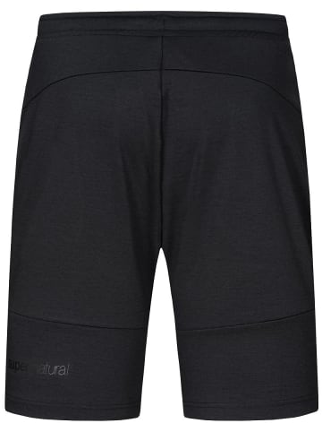 super.natural Merino Shorts in schwarz