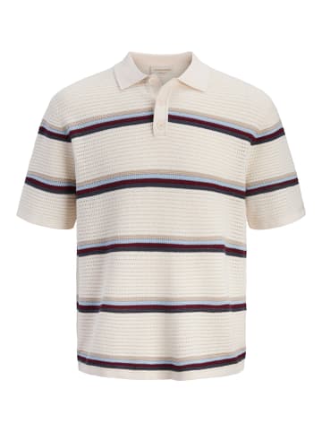 Jack & Jones Gestricktes Polo in Sea Salt
