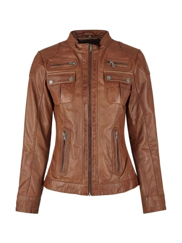 7eleven Lederjacke SEPERFORMANCE in Cognac