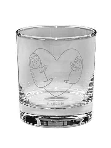 Mr. & Mrs. Panda Ginglas Faultiere Herz ohne Spruch in Transparent