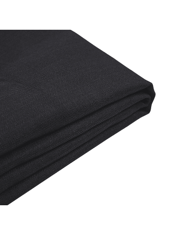 Beliani Bettrahmenbezug FITOU in Schwarz - (W) 130 x (H) 75 x (L) 214 cm