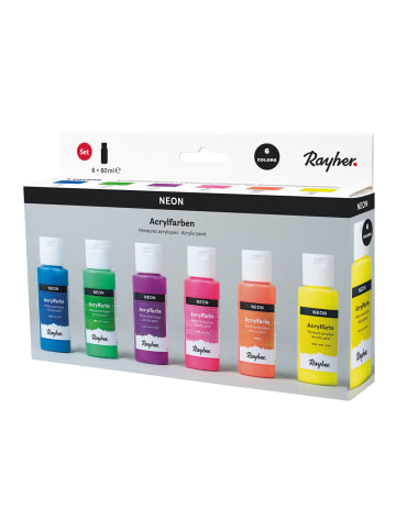 Rayher Acrylfarben Set Neon in bunt