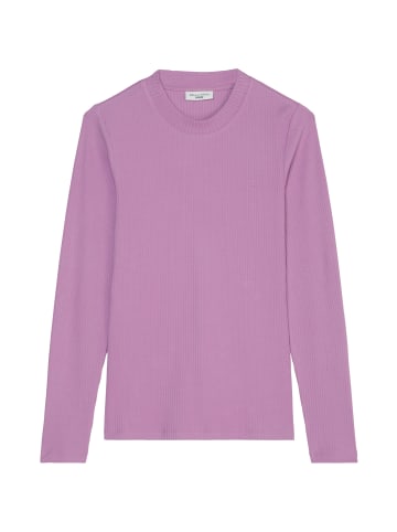 Marc O'Polo DENIM Geripptes Rundhals-Longsleeve regular in periwinkle