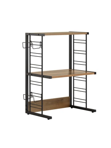 SoBuy Aufsatzregal in Eichebraun - (W) 36 x (H) 72 x (L) 60 cm