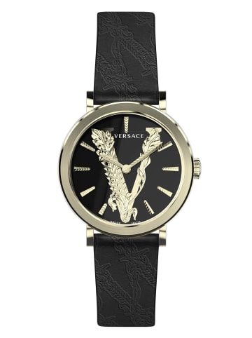 Versace Analoguhr für Damen in Schwarz