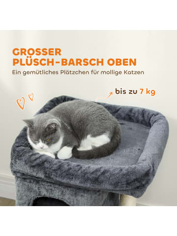 Pawhut Kratzbaum Dunkelgrau 45L x 40B x 66H cm