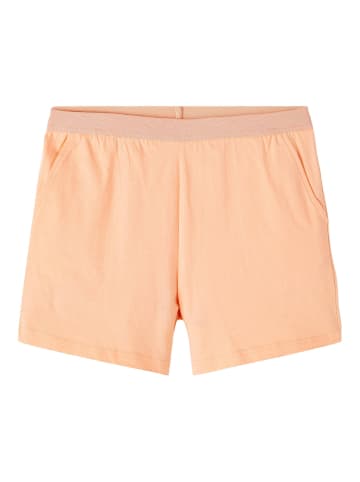 name it Stoff Shorts Kurze Hose mit Strick Tasche NKFFIDDA in Orange