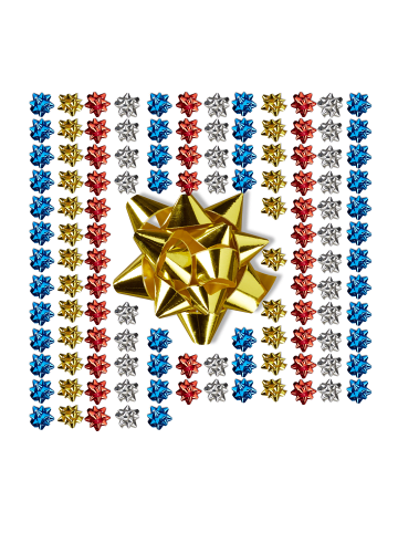 relaxdays 300x Geschenkschleifen in Bunt