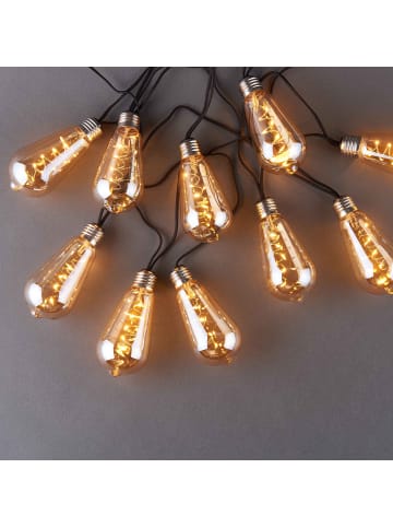 Butlers LED-Lichterkette BULB LIGHTS in Braun