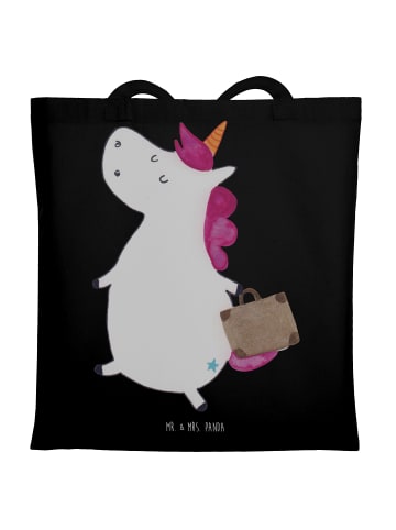 Mr. & Mrs. Panda Shopping Tasche Einhorn Koffer ohne Spruch in Schwarz