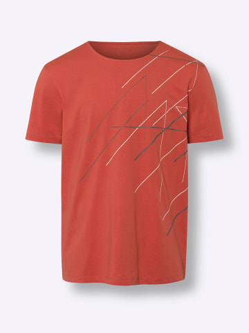 Sieh an! Freizeitshirt in rostrot