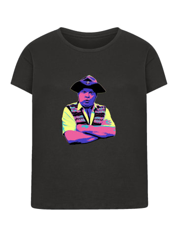 F4NT4STIC Box Tee TV Times Benny Hill In Character 1989 Pop Art in schwarz