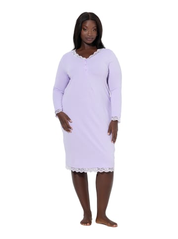 Ulla Popken Nachthemd in zartes lavendel