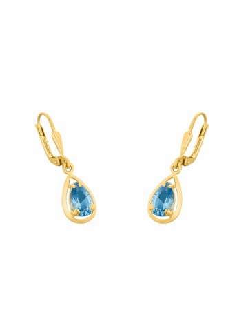 Amor Ohrhänger Gold 375/9 ct in Blau