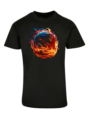F4NT4STIC T-Shirt Basketball On Fire Sport  UNISEX in schwarz