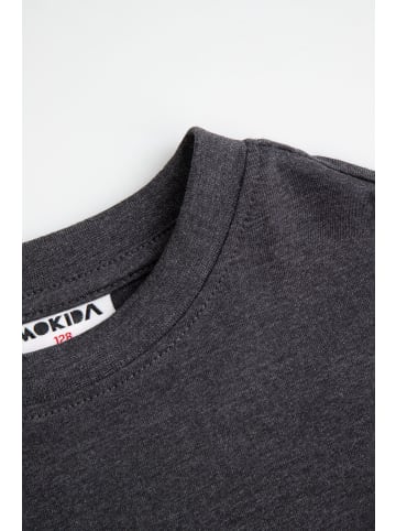 MOKIDA T-Shirt mit kurzen Ärmeln in grau