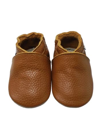 Mejale Baby Krabbelschuhe aus Leder, weiche Lauflernschuhe mit rutschfester Sohle 