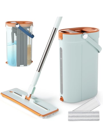 COSTWAY Wischmopp und Eimersystem 2,4L in Grün