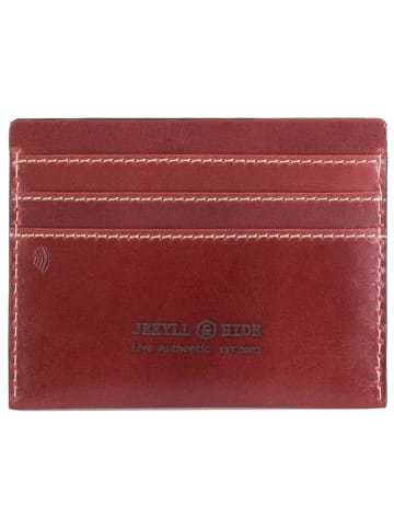 Jekyll & Hide Texas Kreditkartenetui RFID Leder 11 cm red