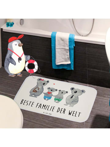 Mr. & Mrs. Panda Duschmatte Koala Familie zwei mit Spruch in Weiß