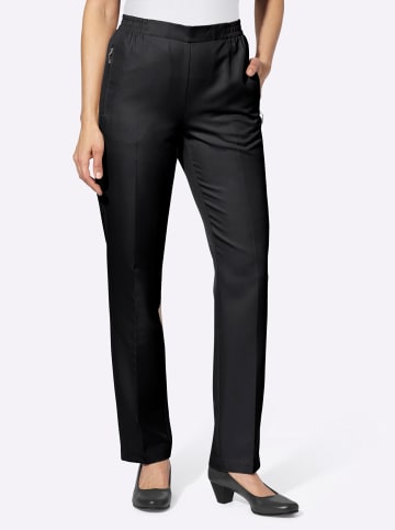 WITT WEIDEN Stoffhose in schwarz + schwarz-weiß-gestreift