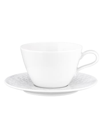 Seltmann Weiden Milchkaffeetasse mit Untertasse Nori Home 370 ml in weiß