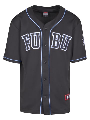 FUBU Mesh Tee in black/lightblue