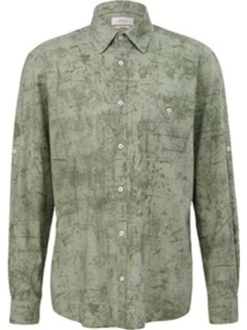 S. Oliver Langarm FreizeitHemd für Herren in grün