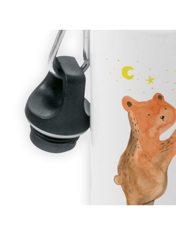 Mr. & Mrs. Panda Sportflasche Verliebter Bär ohne Spruch in Weiß