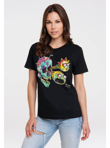 Logoshirt T-Shirt Rick & Morty - Eyeball Skull in schwarz