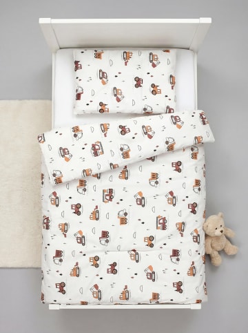 TupTam Kinder Bettdecken Set Gemustert in beige Modell 3