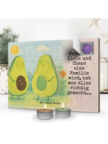 Mr. & Mrs. Panda Kerzen Adventskalender Avocado Pärchen Design m... in Weiß