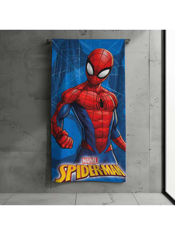 MTOnlinehandel Kinder Badetuch / Strandtuch "Marvel Spider-Man" in Blau