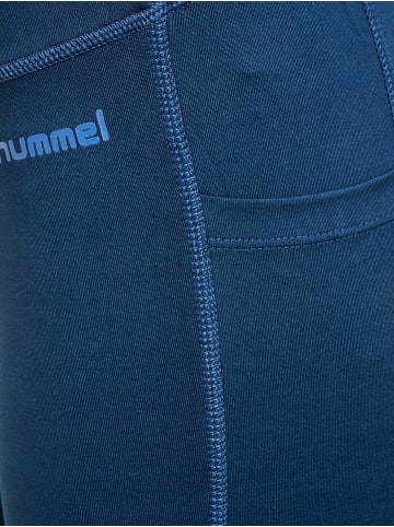 Hummel Hummel Leggings Hmlmt Multisport Damen Atmungsaktiv Schnelltrocknend Nahtlosen in INSIGNIA BLUE