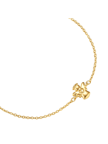 Lulu & Jane Armband Engel aus Messing mit Zirkonia in gelbgold