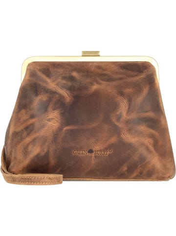 Greenburry Vintage Clappy Umhängetasche Leder 23 cm brown