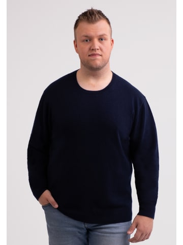 CASH-MERE.CH Rundhals Pullover in Marine Blau