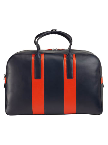 DuDu Weekender Reisetasche Leder 49 cm in navy