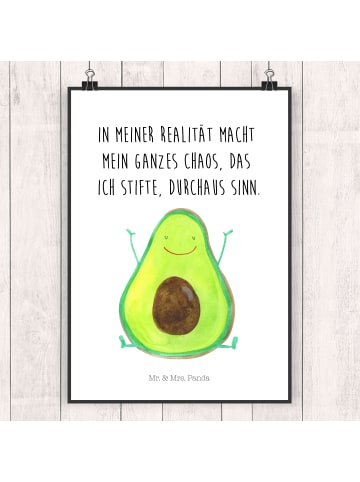 Mr. & Mrs. Panda wanddeko Avocado Glücklich mit Spruch in Weiß