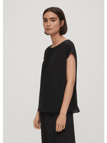 s.Oliver BLACK LABEL Bluse kurzarm in Schwarz