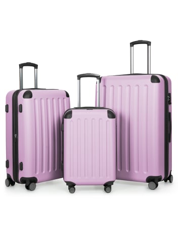 Hauptstadtkoffer Spree - Kofferset 3tlg Hartschalenkoffer Reisekoffer Erweiterung in Flieder