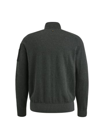 PME Legend Sweatshirt Turtleneck Cotton Knit in antracite melee