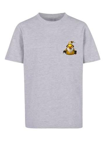 F4NT4STIC T-Shirt Rubber Duck Wizard TEE UNISEX in grau meliert