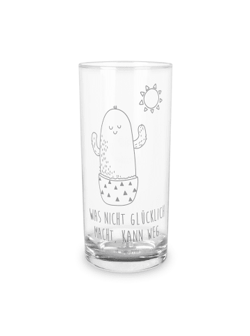 Mr. & Mrs. Panda Blümchentailglas Kaktus Sonne mit Spruch in Transparent