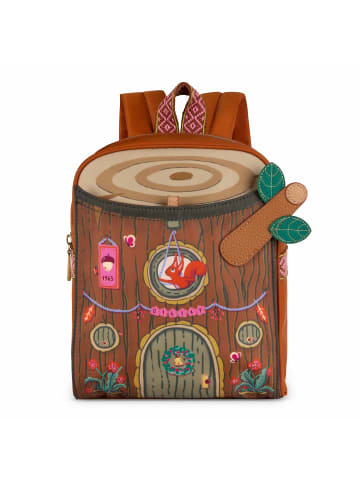 Oilily Maddy Treehouse City Rucksack 25 cm in leather brown