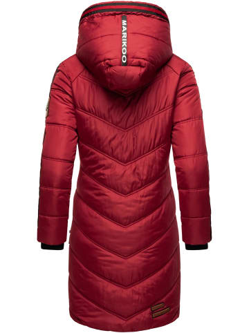 Marikoo Wintermantel Armasa in Dark Red