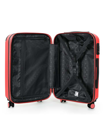 Hauptstadtkoffer Spree - Koffer Handgepäck Bordgepäck Trolley 55 x 36 x 21 cm erweiterbar max. 42 L, TSA in Korall